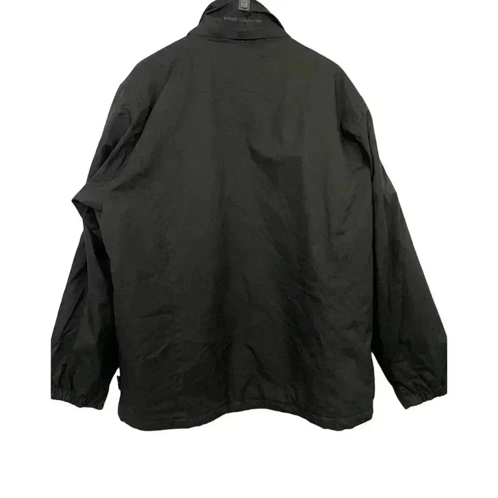 Free Country Black Quilted Lined Jacket Men's‎ Medium